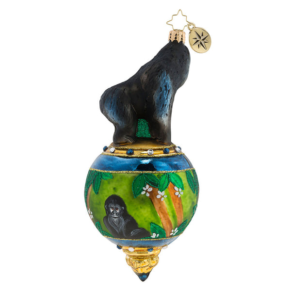 Christopher Radko Gorilla in Paradise Jungle Safari Ornament