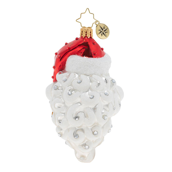 Christopher Radko Grinning Santa Face Ornament