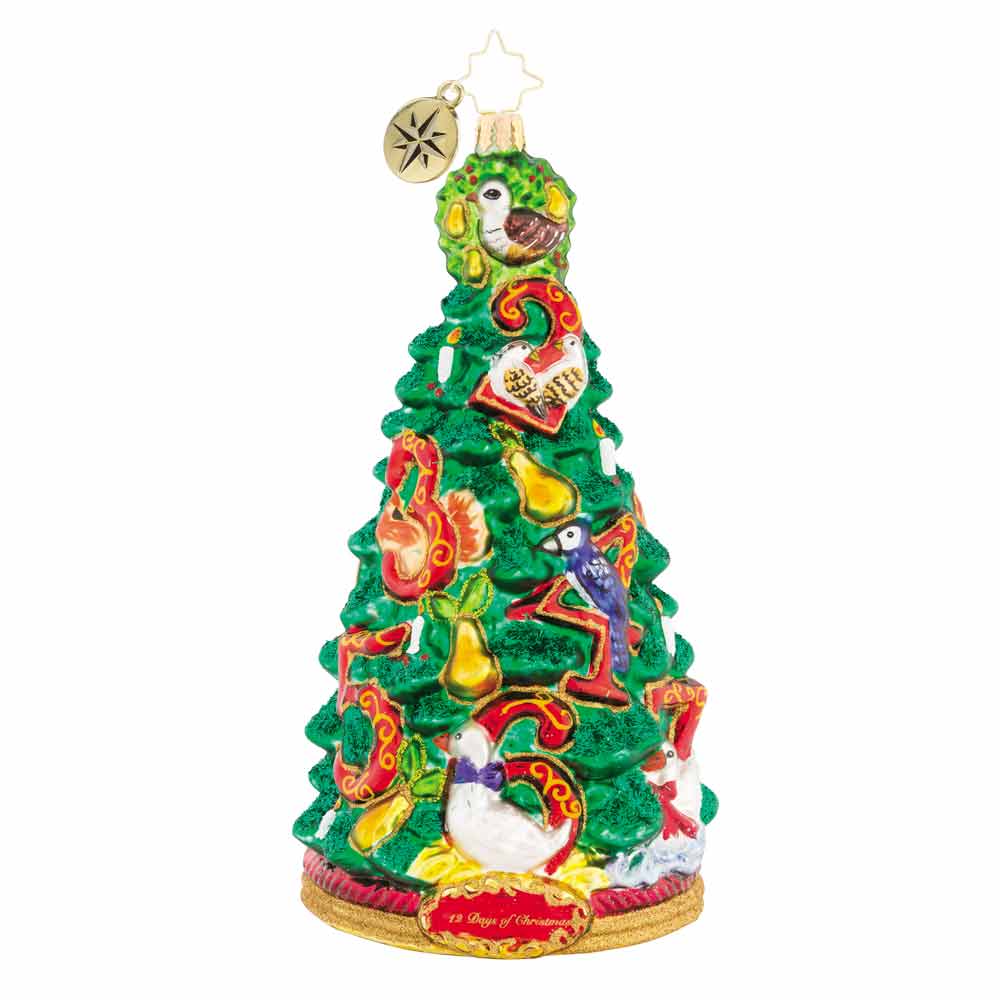 Christopher Radko Pear Tree Promises 12 Days of Christmas Ornament