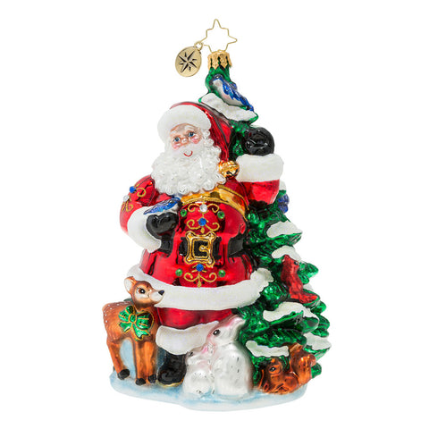 Christopher Radko Santa's Menagerie of Friends Tree Ornament
