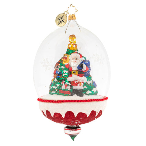 Christopher Radko Snowdome of Toys Santa Ornament