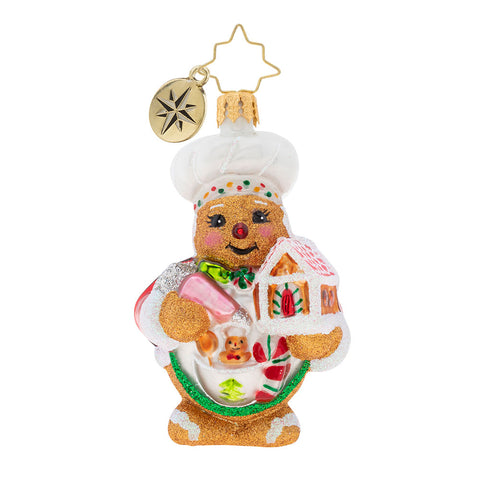 Christopher Radko Sweetest Chef Around Little Gem Gingerbread Ornament