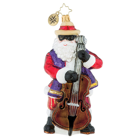 Christopher Radko The Jazzy Juggernaut Santa Jazz Music Ornament