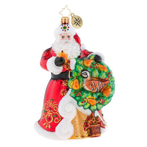 Christopher Radko The Perfect Pear Santa 12 Days Ornament