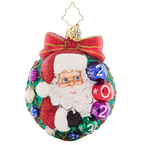 Christopher Radko 2023 Dated Smiling Through 2023 Little Gem Ornament