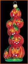 Radko Halloween STACK O LANTERNS Pumpkin Patch ornament