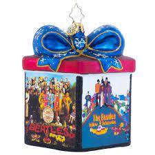 Christopher Radko Beatles The Gift of The Beatles Package Cube Ornament