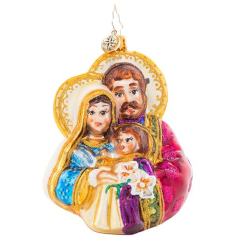 Christopher Radko The Love Of A Holy Family Nativity Ornament