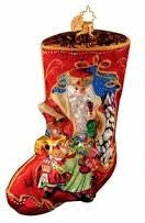 Radko Portrait Stocking Treasures Abound Santa Ornament NEW 2007 OOTM