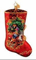 Radko Portrait Stocking Treasures Abound Santa Ornament NEW 2007 OOTM