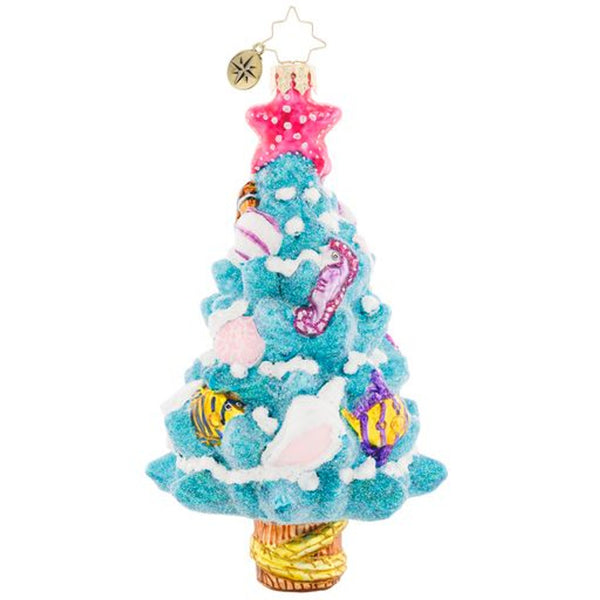 Christopher Radko Tropical Seas Tree Sun Surf Beach Ornament