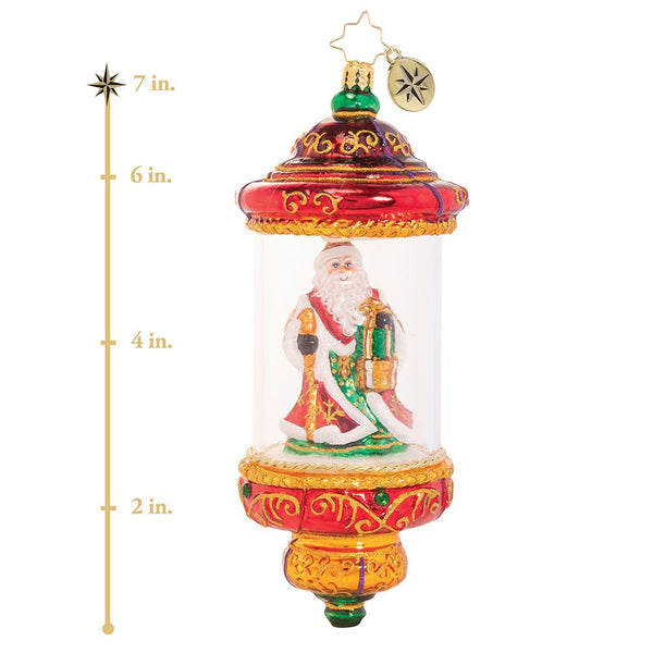 Christopher Radko Shine Bright Santa Dome Ornament