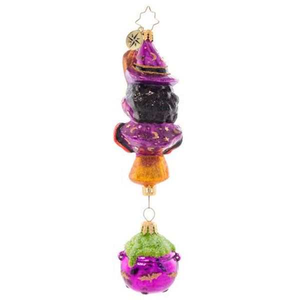 Christopher Radko Halloween Witchy Woman 2-part Ornament