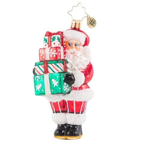 Christopher Radko Time To Celebrate! Santa Ornament