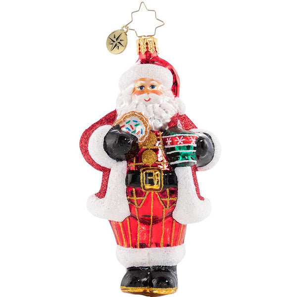 Christopher Radko Cocoa Cravings Claus Santa Ho Chocolate Ornament